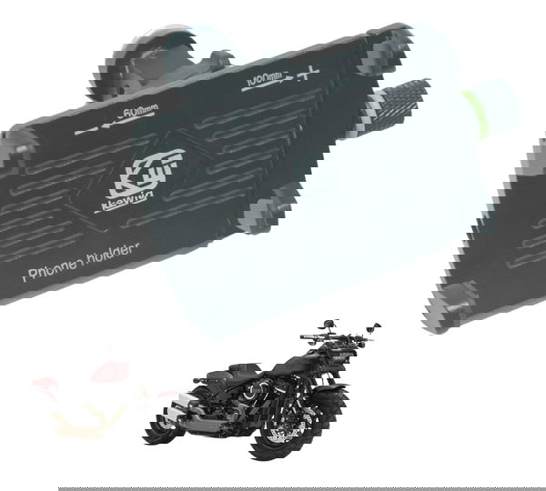 Suporte Celular Kewig Harley Fat Bob M8 Fxfb 18-23 Preto