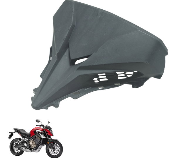 Acabamento Farol C/ Avaria Honda Cb 650f 18-21 Original Preto