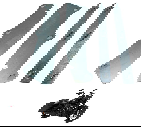 Jogo Suporte Paralama T Harley Road King Special 114 18-23 Cinza