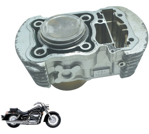 Cilindro,pistão E Anéis Traseiro Honda Shadow 750 06-08 Orig