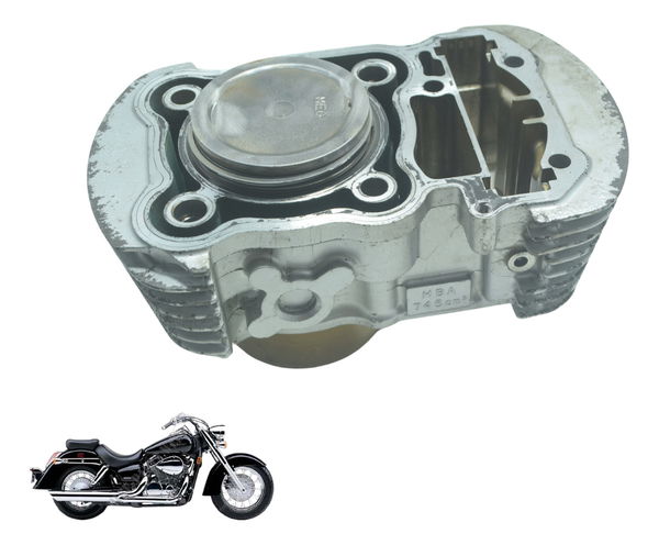 Cilindro,pistão E Anéis Traseiro Honda Shadow 750 06-08 Orig