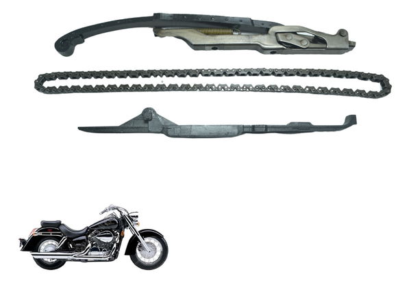 Kit Guia Tensor  Corrente Comando Honda Shadow 750 06-08 Ori