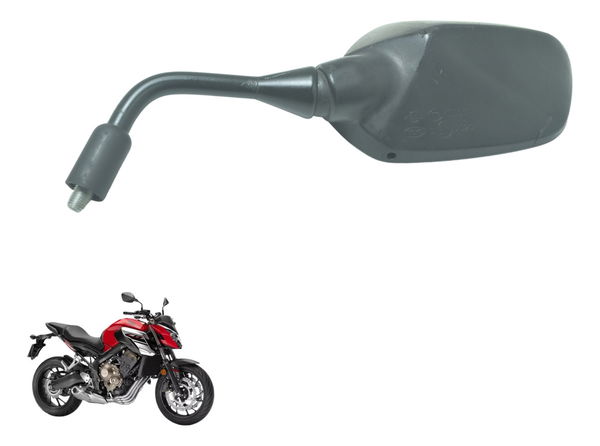 Espelho Retrovisor Esq C/ Detalhes Honda Cb 650f 18-21 Orig