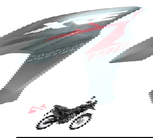 Carenagem Lateral Dir C/ Detalhes Honda Xre 190 19-24 Orig Preto