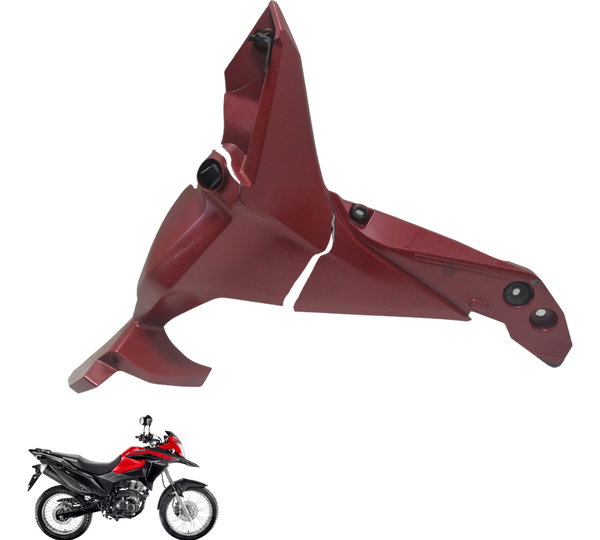 Carenagem Traseira Dir C/ Avaria Honda Xre 190 19-24 Orig Vermelho