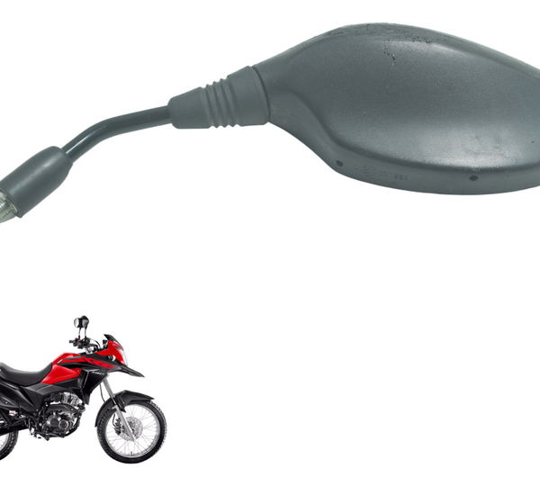 Espelho Retrovisor Esq C/ Detalhes Honda Xre 190 19-24 Orig