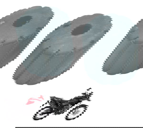 Par Borracha Suporte Tanque C/ Det Honda Xre 190 19-24 Orig