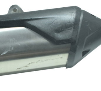 Ponteira Escape C/ Detalhes Triumph Tiger 800 Xca 18-20 Orig Prateado