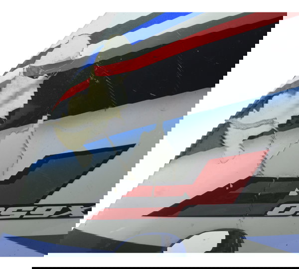 Carenagem Lateral Dir C/ Avaria Suzuki Gsx 650f 09-12 Orig Branco