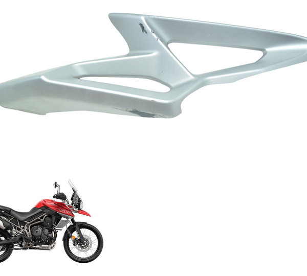 Carenagem Lat Frontal Esq Detalh Triumph Tiger 800 Xca 18-20 Prateado