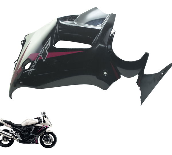 Carenagem Lateral Esq C/ Avaria Suzuki Gsx 650f 09-12 Orig Preto