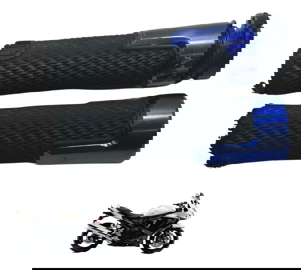 Par Manopla Esportiva C/ Detalhes Suzuki Gsx 650f 09-12 Preto