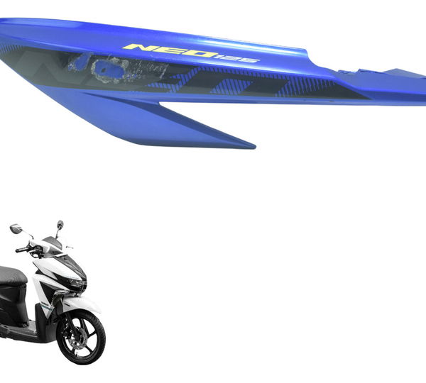 Carenagem Rabeta Esq C/ Detalhes Yamaha Neo 125 17-22 Orig Azul