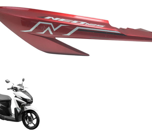 Carenagem Rabeta Esq C/ Detalhes Yamaha Neo 125 17-22 Orig Vermelho