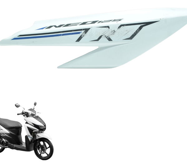 Carenagem Rabeta Direita C/ Avaria Yamaha Neo 125 17-22 Orig Branco