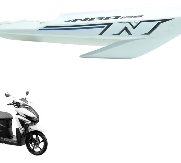 Carenagem Rabeta Dir C/ Detalhes Yamaha Neo 125 17-22 Orig Branco