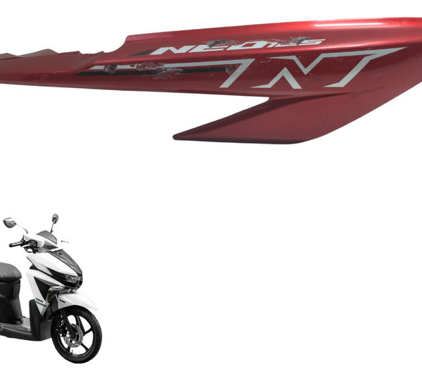 Carenagem Rabeta Dir C/ Detalhes Yamaha Neo 125 17-22 Orig Vermelho