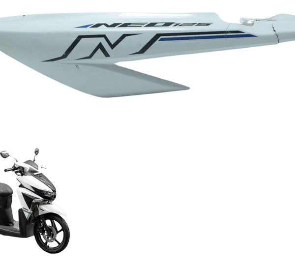 Carenagem Rabeta Esq C/ Avaria Yamaha Neo 125 17-22 Orig Branco