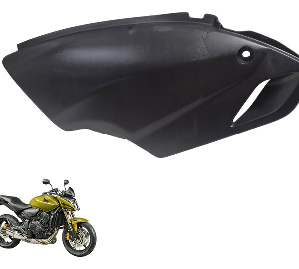 Carenagem Lateral Esq Avaria Honda Cb 600f Hornet 08-11 Orig Preto