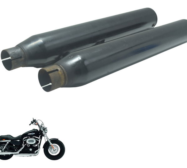Par Ponteira Escape Esportivo Harley Xl 1200 Cb 14-16