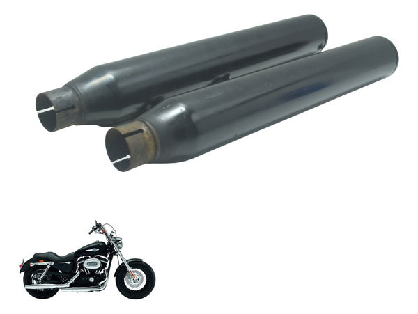 Par Ponteira Escape Esportivo Harley Xl 1200 Cb 14-16