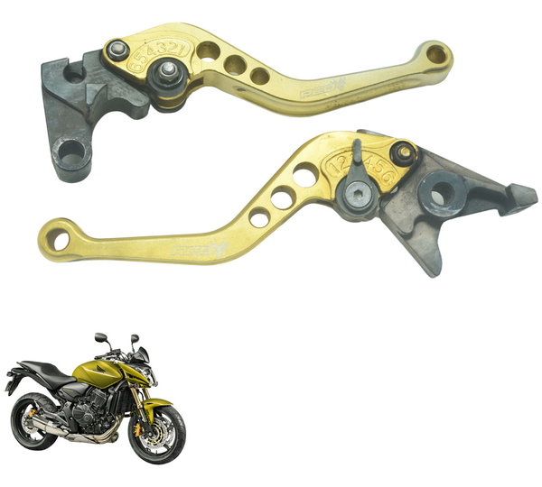 Par Manete Esportivo C/ Detalhes Honda Cb 600f Hornet 08-11