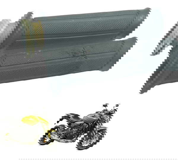 Par Manoplas C/ Detalhes Honda Cb 600f Hornet 08-11 Original Preto