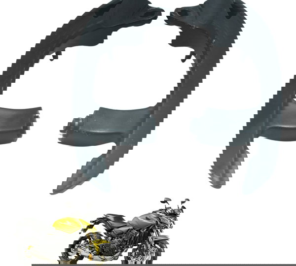 Par Alça Traseira C/detalhes Honda Cb 600f Hornet 08-11 Orig Preto