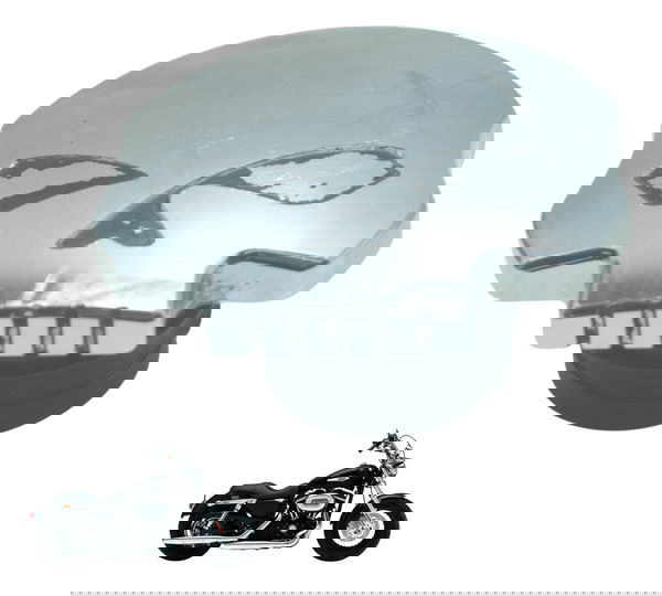 Tampa Tanque Harley Xl 1200 Cb 14-16 Paralelo Prateado