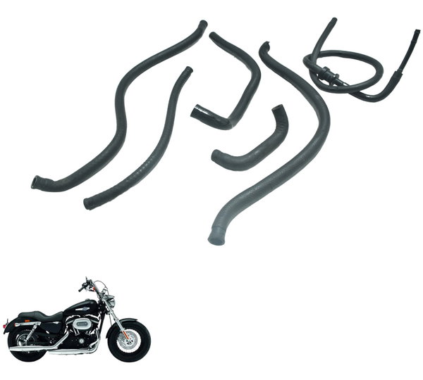 Kit Mangueiras Harley Xl 1200 Cb 14-16 Original