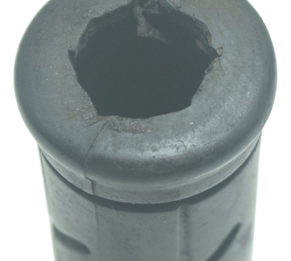 Manopla Esquerda C/ Detalhes Honda Cb 600f Hornet 08-11 Orig Preto
