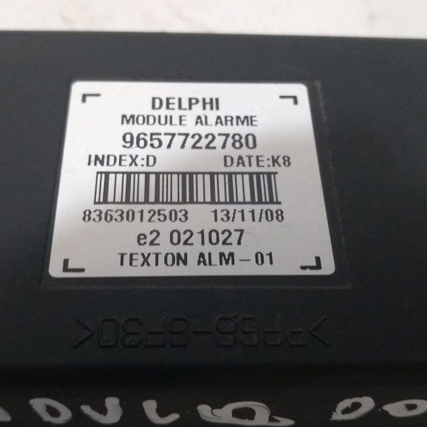 Módulo Alarme Delphi Peugeot 207 2009 9657722780
