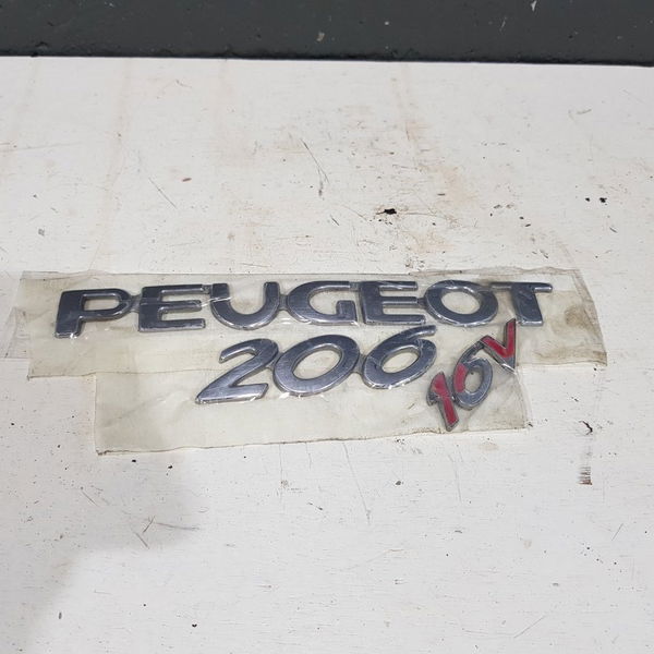 Emblema Porta Mala Peugeot 206 16v