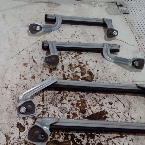 Par De Calhas De Vidro Porta Citroen C4 Vtr Original 