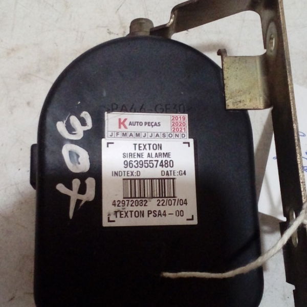 Sirene Alarme Anti Furto Peugeot 307 9639557480