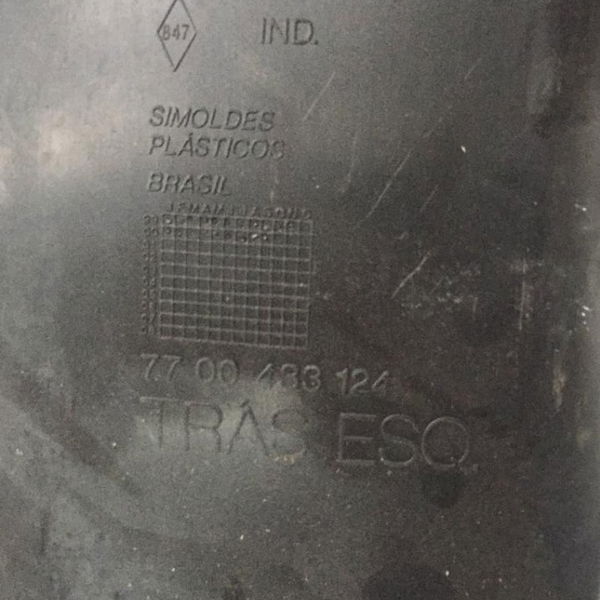 Para Barro Traseiro Esquerdo Renault Clio Ate 2012 *unidade