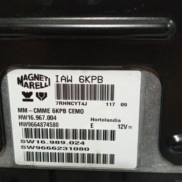 Módulo De Injeção Citroen C4 Pallas 2012 9666231080