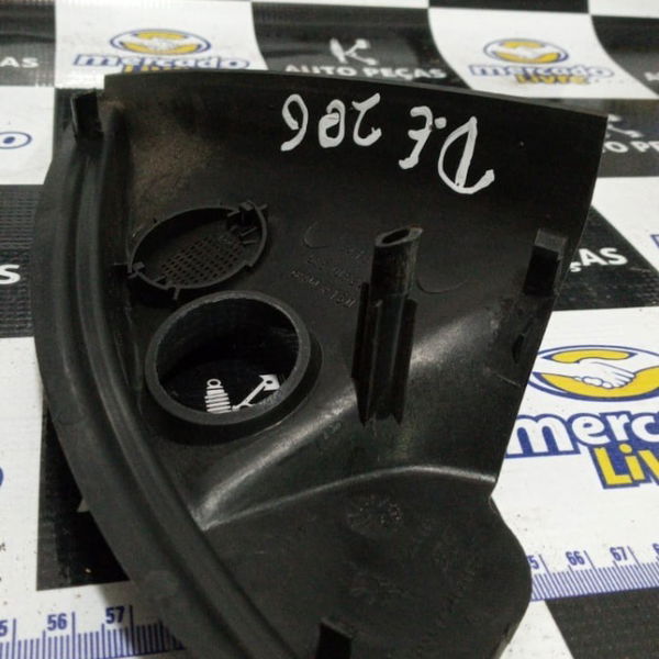 Acabamento Interno Retrovisor Dianteira Esquerda Peugeot 206
