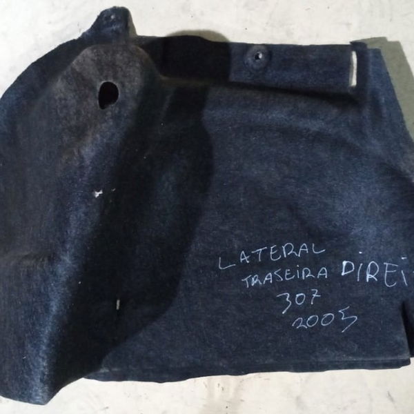 Carpete Lateral Traseira Direita Peugeot 307 2005 