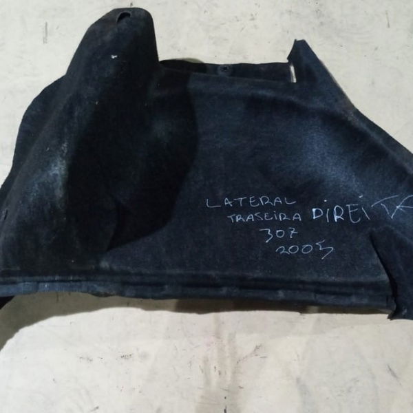 Carpete Lateral Traseira Direita Peugeot 307 2005 