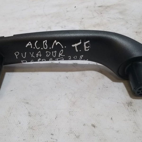Acabamento Puxador Porta Traseiro Esquerdo Peugeot 208 2014