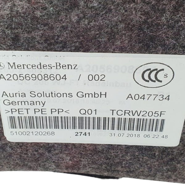 Forro Porta-malas Lado Direito Mercedes C180 2019