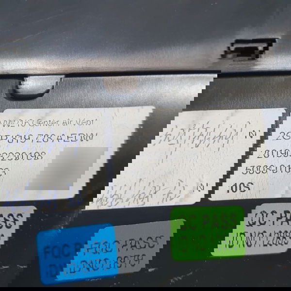 Difusor De Ar Central Vw T-cross 1.0 Tsi 2020