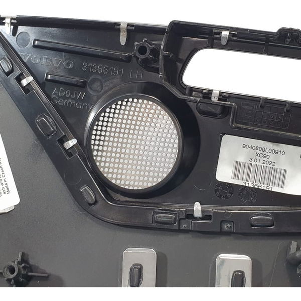 Moldura Porta Diant Esquerda Volvo Xc90 T8 Inscription 2022  Dianteira Esquerdo Preto