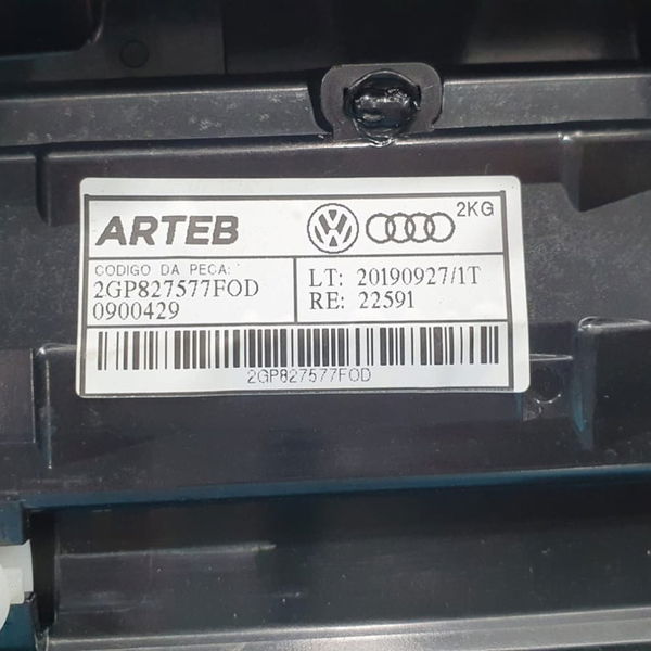 Moldura Aplique Lanterna Traseira Vw T-cross 1.0 Tsi 2020   Preto