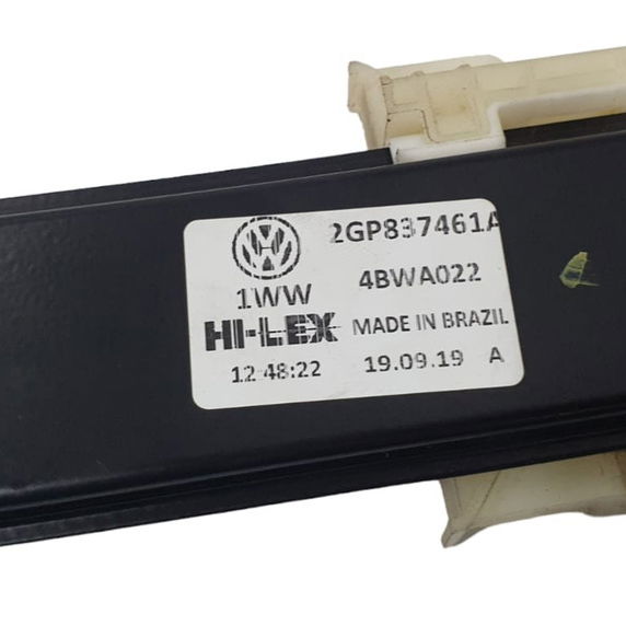 Máquina De Vidro Dianteira Esquerda Vw T-cross 1.0 Tsi 2020