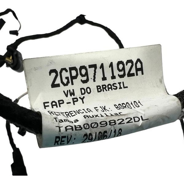 Chicote Interna Tampa Traseira Vw T-cross 1.0 Tsi 2020