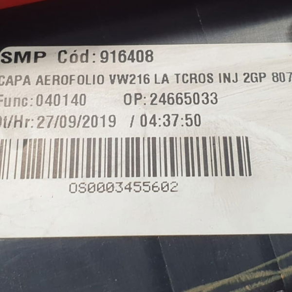 Brake Light Capa Aerofólio Vw T-cross 1.0 Tsi 2020