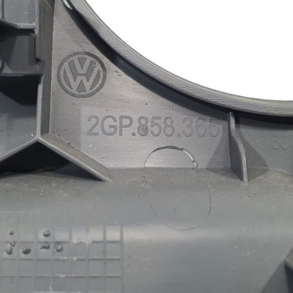 Moldura Inferior Painel Vw T-cross 1.0 Tsi 2020 Preto Listras