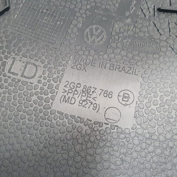 Acabamento Lateral Banco L/direito Vw T-cross 1.0 Tsi 2020 Preto